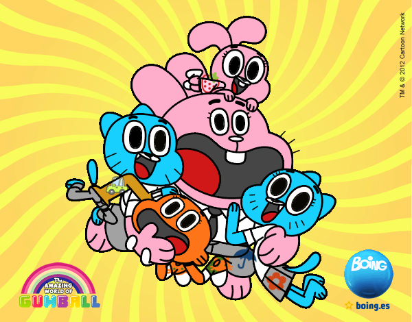 Gumball y amigos contentos