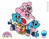 Gumball y amigos contentos