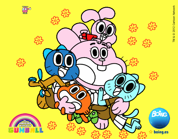 Gumball y amigos contentos