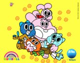 Gumball y amigos contentos