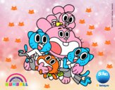 Gumball y amigos contentos