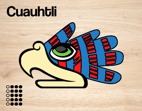 Dibujo de Los días aztecas: el águila Cuauhtli pintado por en   el día 04-12-15 a las 23:41:34. Imprime, pinta o colorea tus propios  dibujos!