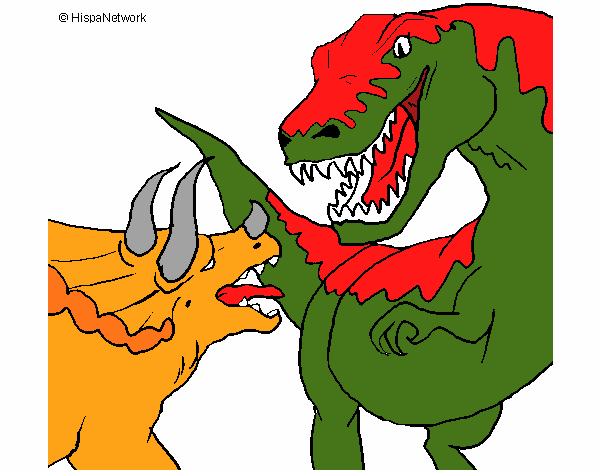 ti rex     vz     triceratops