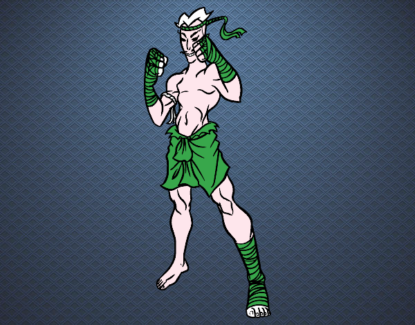 Luchador de Muay Thai