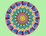 Dibujo Mandala flor con círculos pintado por Malee12