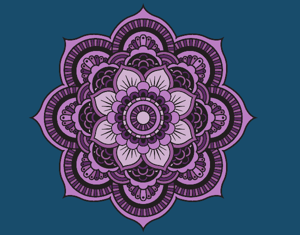 Mandala flor oriental