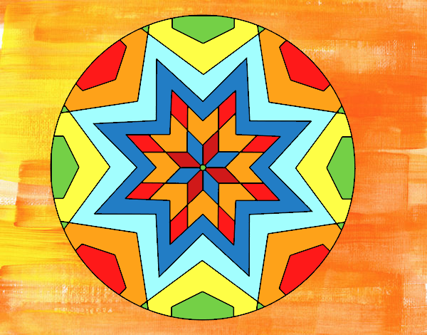 Mandala mosaico estrella