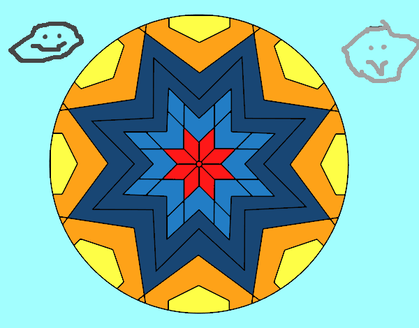 Mandala mosaico estrella