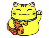 Maneki-neko de la abundancia