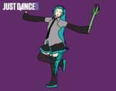 Dibujo Miku Just Dance pintado por Potamer