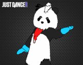 Dibujo Oso Panda Just Dance pintado por zoemarcato