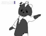 Dibujo Oso Panda Just Dance pintado por bautopa