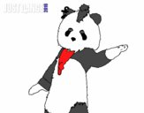 Dibujo Oso Panda Just Dance pintado por nieveblanc
