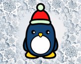 Dibujo Pingüino navideño pintado por Itzii