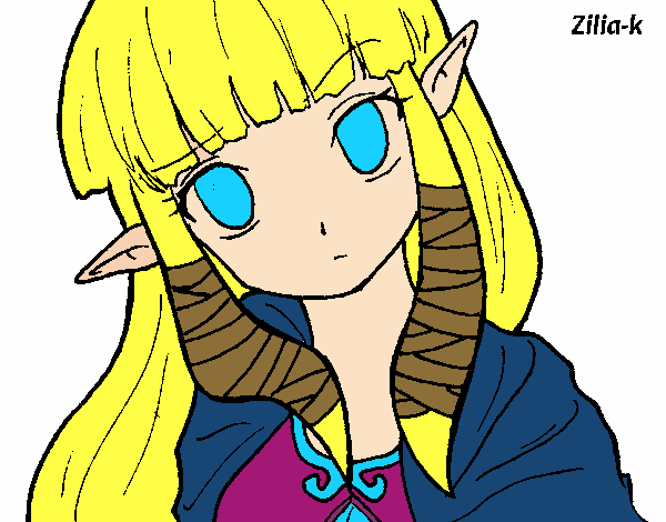 Dibujo Princesa Zelda pintado por MariamAmin