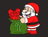 SAnta Claus ofreciendo regalos