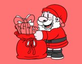 SAnta Claus ofreciendo regalos