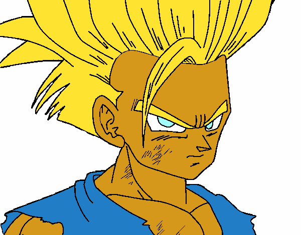 Dibujo De Gohan Fase 2 Pintado Por En Dibujos Net El Dia 01 12 15