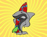 Dibujo Tiburón surfero pintado por sergiomesa