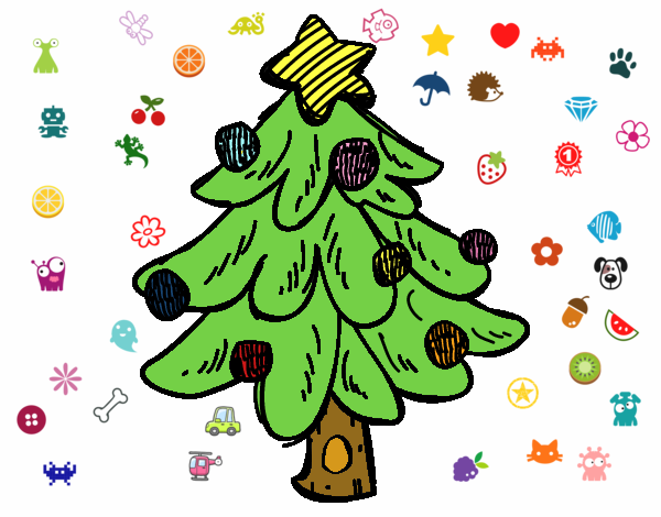 Un árbol Navidad