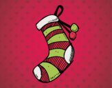 Dibujo Un calcetín de Navidad pintado por Itzii