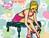 Dibujo Barbie con las zapatillas de ballet pintado por belen79888
