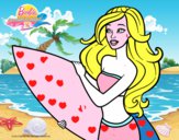 Barbie va a surfear