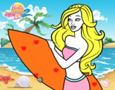 Barbie va a surfear