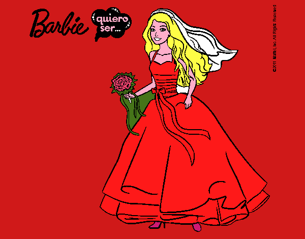 Barbie vestida de novia