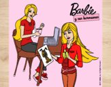 Barbie y su hermana merendando