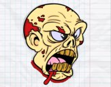 Dibujo Cabeza de zombi pintado por LeviSempai