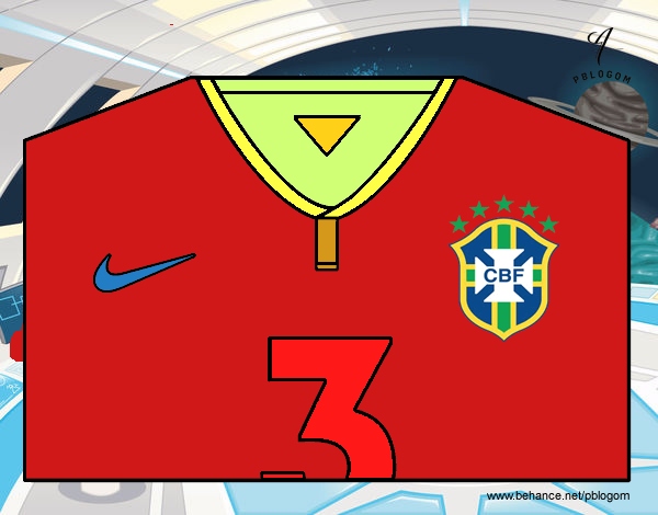 Camiseta del mundial de fútbol 2014 de Brasil