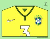 Dibujo Camiseta del mundial de fútbol 2014 de Brasil pintado por crown