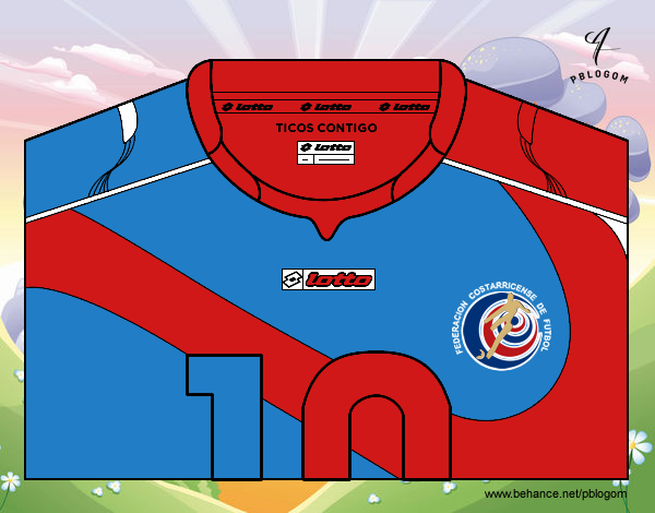 Camiseta del mundial de fútbol 2014 de Costa Rica