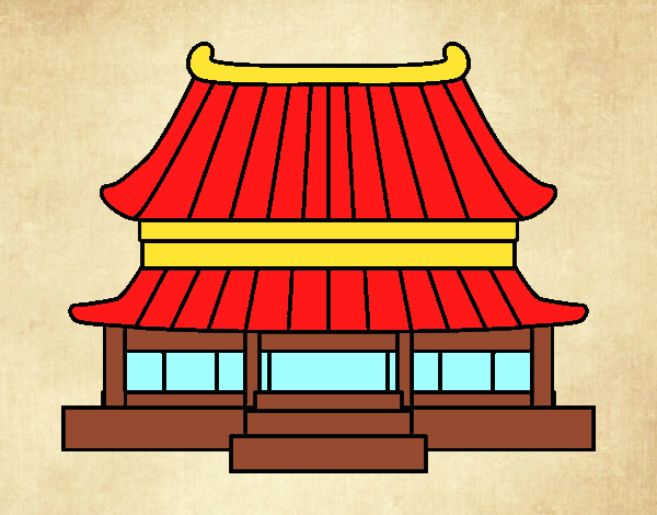 Dibujo de Casa tradicional china pintado por en  el día 09-12-15  a las 22:03:31. Imprime, pinta o colorea tus propios dibujos!