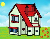 Dibujo Casa unifamiliar pintado por queyla