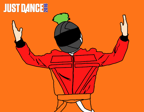Dibujo Chico motorista Just Dance pintado por luzugames
