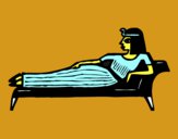 Cleopatra tumbada