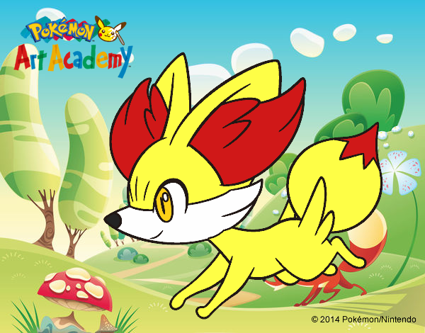 Fennekin corriendo