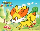 Fennekin corriendo