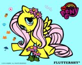 Dibujo Fluttershy pintado por pinkipaint