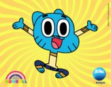 Dibujo Gumball pintado por Asmiri 