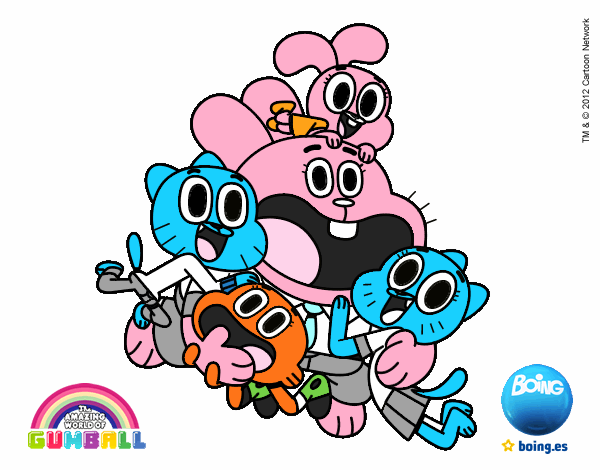 Gumball y amigos contentos