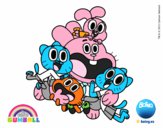 Gumball y amigos contentos