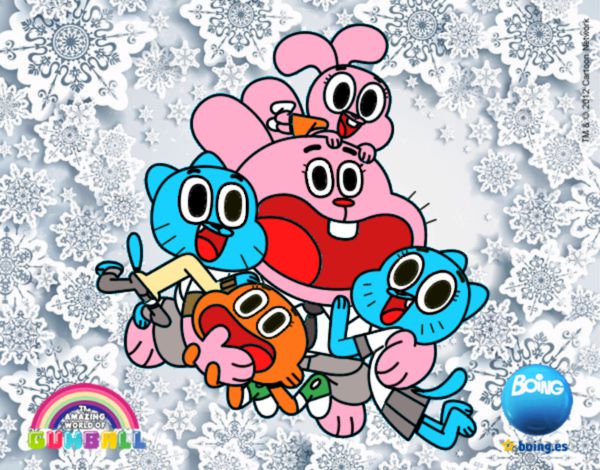 Gumball y amigos contentos