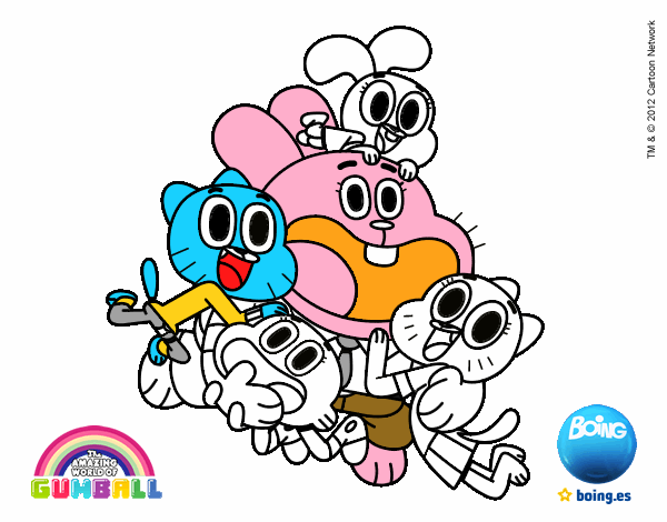 Gumball y amigos contentos