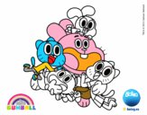 Gumball y amigos contentos