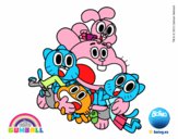 Gumball y amigos contentos