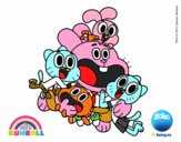 Gumball y amigos contentos