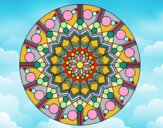 Dibujo Mandala flor con círculos pintado por Ramon45
